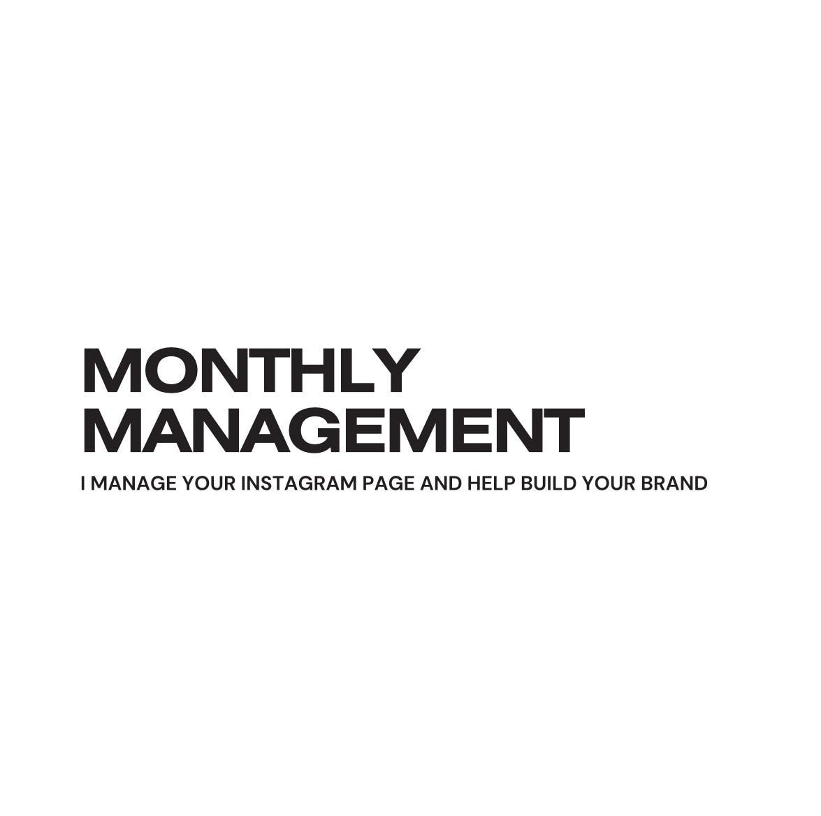 Monthly Management