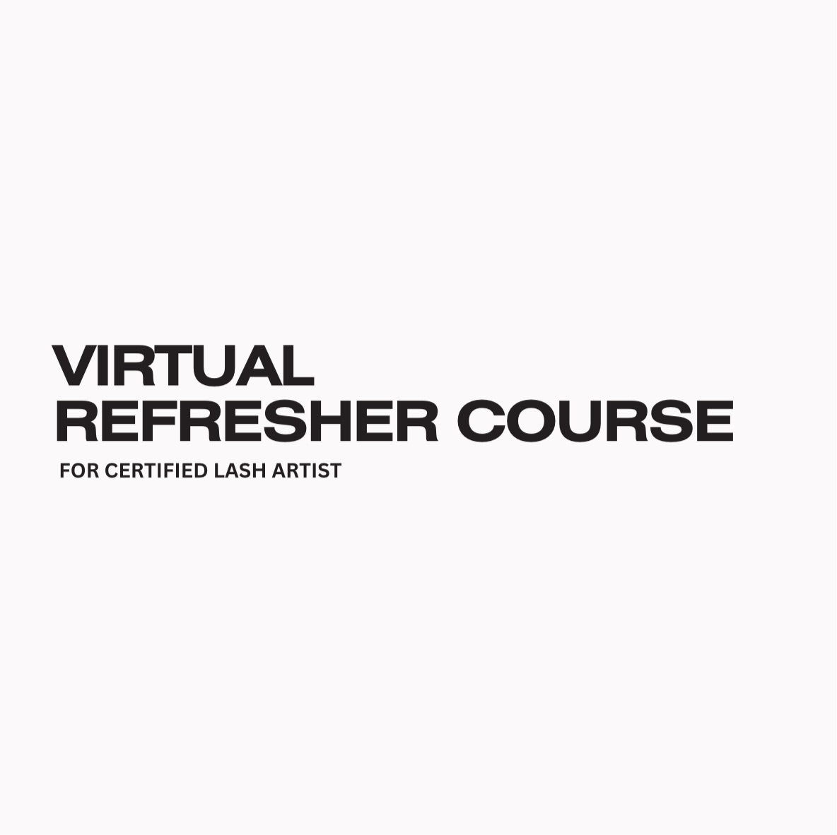 Virtual Refresher Course